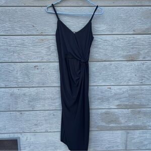 Socialite Black Simple Open Legged Night Out Dress Size S